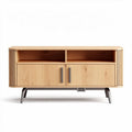 TV meubel in eikenhout met metalen poten 120 x 40 x 50cm