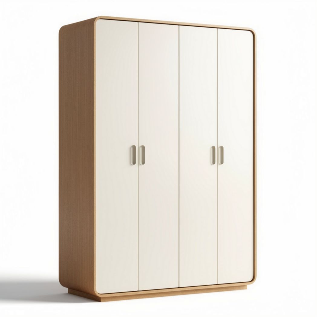 Kast van hout met vier deuren en een afmeting van 180 x 90 x 45cm
