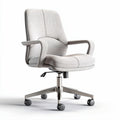 Bureaustoel met comfortabele stoffen bekleding in lichtgrijs 50 x 60 x 90cm
